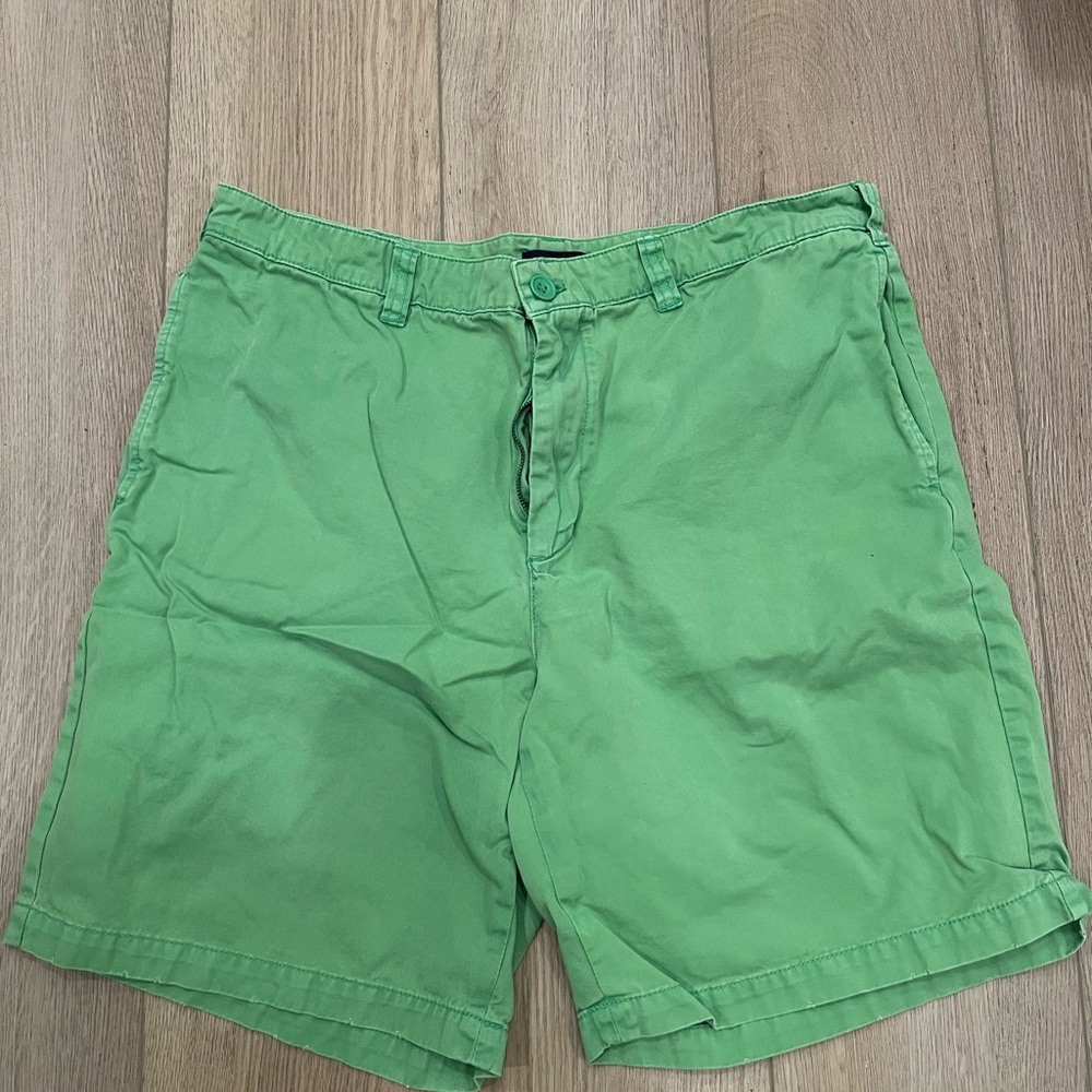 Club Room Bright Green Men's Flat Front Shorts